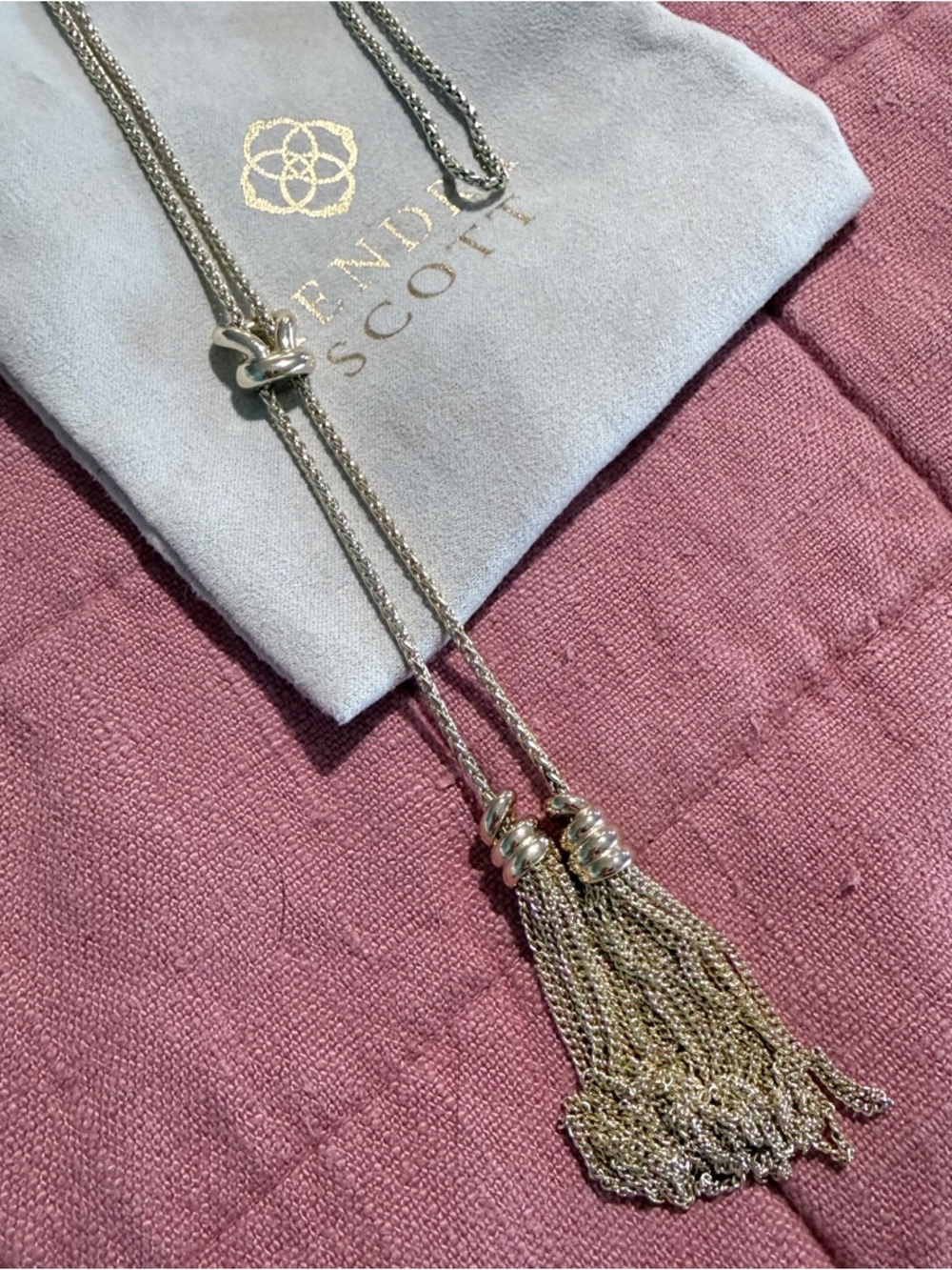 Kendra Scott Presleigh Dual-Tassel Lariat Necklace